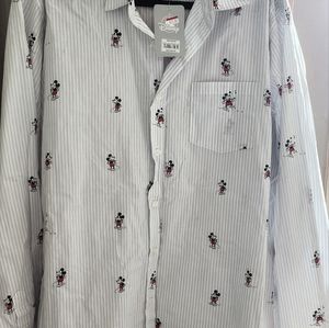 Disney unisex button down shirt